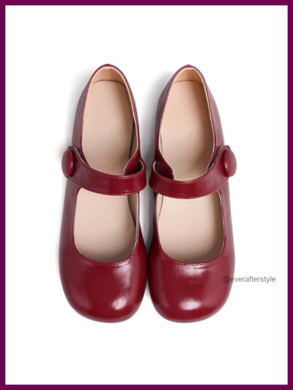 Mary Jane Flats Round Toe Adjustable Strap Ballet Flats